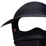 Maxbell Face Mask with Brim Reusable Portable Face Covering for Beach Travel Outdoor black