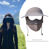 Maxbell Face Mask with Brim Reusable Portable Face Covering for Beach Travel Outdoor dark gray