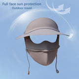 Maxbell Face Mask with Brim Reusable Portable Face Covering for Beach Travel Outdoor dark gray