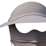 Maxbell Face Mask with Brim Reusable Portable Face Covering for Beach Travel Outdoor dark gray