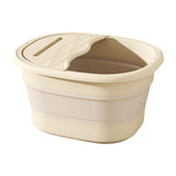 Maxbell Foot Bath Tub Basin Folding Foot Bath Bucket for Home Mobile Phone Holder White