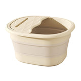 Maxbell Foot Bath Tub Basin Folding Foot Bath Bucket for Home Mobile Phone Holder White