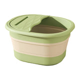 Maxbell Foot Bath Tub Basin Folding Foot Bath Bucket for Home Mobile Phone Holder Green