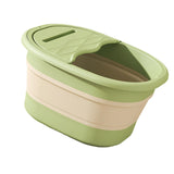 Maxbell Foot Bath Tub Basin Folding Foot Bath Bucket for Home Mobile Phone Holder Green