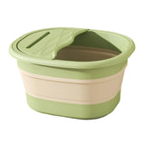 Maxbell Foot Bath Tub Basin Folding Foot Bath Bucket for Home Mobile Phone Holder Green