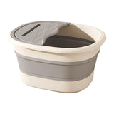 Maxbell Foot Bath Tub Basin Folding Foot Bath Bucket for Home Mobile Phone Holder Grey