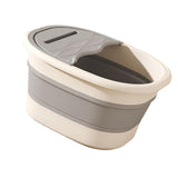 Maxbell Foot Bath Tub Basin Folding Foot Bath Bucket for Home Mobile Phone Holder Grey