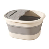 Maxbell Foot Bath Tub Basin Folding Foot Bath Bucket for Home Mobile Phone Holder Grey