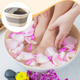 Maxbell Foot Bath Tub Basin Folding Foot Bath Bucket for Home Mobile Phone Holder Grey