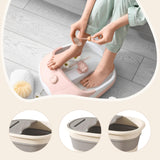 Maxbell Foot Bath Tub Basin Folding Foot Bath Bucket for Home Mobile Phone Holder Grey