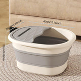 Maxbell Foot Bath Tub Basin Folding Foot Bath Bucket for Home Mobile Phone Holder Grey