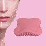 Maxbell Gua Sha Tool AntiSlip Portable Silicone Guasha Board for Traveling Women SPA Pink