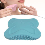 Maxbell Gua Sha Tool AntiSlip Portable Silicone Guasha Board for Traveling Women SPA Blue