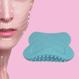 Maxbell Gua Sha Tool AntiSlip Portable Silicone Guasha Board for Traveling Women SPA Blue