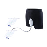 Maxbell Male Urine Bag Collector Bedridden Urinary Drainage Bag Home Wearable Urinal L