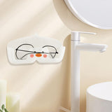Maxbell Sunglasses Organizer Wall Mount Modern Case for Home Decor Entryway Bathroom white