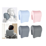 Maxbell Neck Cushion Chair Rest Pillow Lunch Break Pillow Comfortable Napping Pillow light blue