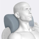 Maxbell Neck Cushion Chair Rest Pillow Lunch Break Pillow Comfortable Napping Pillow Stone Blue