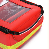 Maxbell First Aid Bag Empty Portable Storage Medical Pouch, for Emergency Travel Gym Red