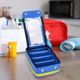 Maxbell First Aid Bag Empty Portable Storage Medical Pouch, for Emergency Travel Gym Blue