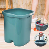 Maxbell Foot Bath Tub Sturdy Portable Feet Washing Basin for SPA Relaxation Pedicure green