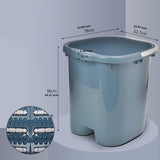 Maxbell Foot Bath Tub Sturdy Portable Feet Washing Basin for SPA Relaxation Pedicure blue