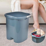 Maxbell Foot Bath Tub Sturdy Portable Feet Washing Basin for SPA Relaxation Pedicure blue
