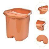 Maxbell Foot Bath Tub Sturdy Portable Feet Washing Basin for SPA Relaxation Pedicure orange