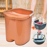 Maxbell Foot Bath Tub Sturdy Portable Feet Washing Basin for SPA Relaxation Pedicure orange