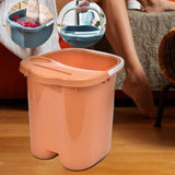 Maxbell Foot Bath Tub Sturdy Portable Feet Washing Basin for SPA Relaxation Pedicure orange