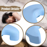 Maxbell Side Sleeper Pillow with Arm Holes Ergonomic Support Sofa Gaming Memory Foam Sky Blue