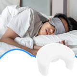 Maxbell Side Sleeper Pillow with Arm Holes Ergonomic Support Sofa Gaming Memory Foam White
