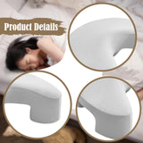 Maxbell Side Sleeper Pillow with Arm Holes Ergonomic Support Sofa Gaming Memory Foam Light Gray