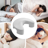 Maxbell Side Sleeper Pillow with Arm Holes Ergonomic Support Sofa Gaming Memory Foam Light Gray