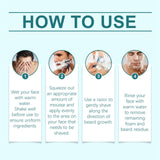 Maxbell Skin Shaving Foam Barber Salon Smooth Shaving Mousse for Husband Male Father