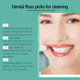 Maxbell 50x Dental Floss Sturdy Ergonomic Handle for Car Office Restaurant