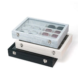 Maxbell Sunglasses Show Tray 8 Grids Modern Glasses Case for Jewelry Beads Necklaces Black