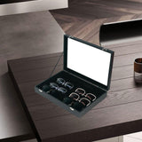 Maxbell Sunglasses Show Tray 8 Grids Modern Glasses Case for Jewelry Beads Necklaces Black