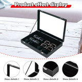 Maxbell Sunglasses Show Tray 8 Grids Modern Glasses Case for Jewelry Beads Necklaces Black