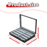 Maxbell Sunglasses Show Tray 8 Grids Modern Glasses Case for Jewelry Beads Necklaces Black Gray