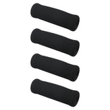 Maxbell 4x Reusable Foam Crutch Handles Grip Non Slip for Elderly Walking Aids 1.9cmx3.3cmx10.5cm Black