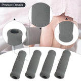 Maxbell 4x Reusable Foam Crutch Handles Grip Non Slip for Elderly Walking Aids 1.9cmx3.3cmx10.5cm Grey