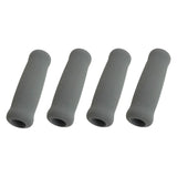 Maxbell 4x Reusable Foam Crutch Handles Grip Non Slip for Elderly Walking Aids 1.9cmx3.3cmx10.5cm Grey