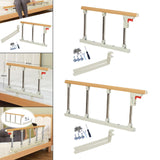 Maxbell Bed Rails for Elderly Adults Security Under Mattress Bed Railing for Seniors 67cmx35cm 3 Support Rods