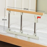 Maxbell Bed Rails for Elderly Adults Security Under Mattress Bed Railing for Seniors 67cmx35cm 3 Support Rods