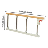 Maxbell Bed Rails for Elderly Adults Security Under Mattress Bed Railing for Seniors 91cmx35cm 4 Support Rods