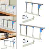 Maxbell Bed Rails for Elderly Adults Security Bed Cane Under Mattress Fall Protector 67cmx35cm 3 Support Rods