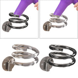 Maxbell Hair Dryer Holder Wall Mount Compact Blow Dryer Rack for Bathroom Salon Home Gray