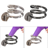 Maxbell Hair Dryer Holder Wall Mount Compact Blow Dryer Rack for Bathroom Salon Home Gray