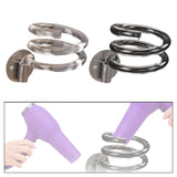 Maxbell Hair Dryer Holder Wall Mount Compact Blow Dryer Rack for Bathroom Salon Home Gray